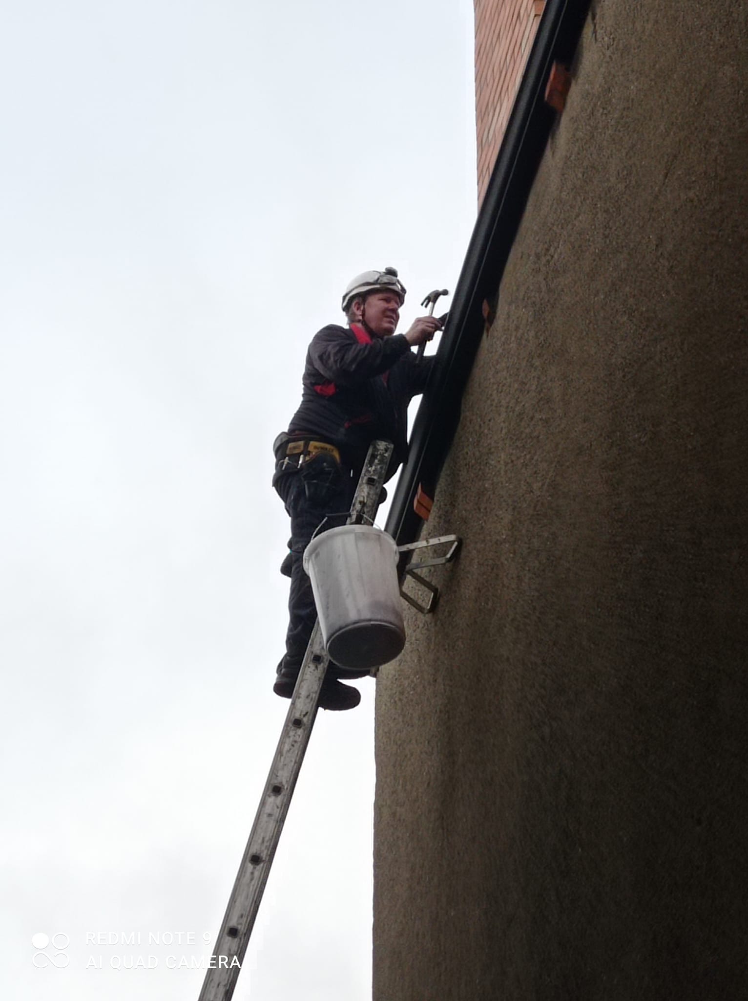 Dublin Trades tradesman on ladder
